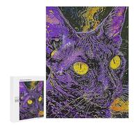 Puzzle 500 PCS Purple Cat Puzzles pour Adultes, Jouet, Décoration Murale, Motif À Assembler, Idéal comme Cadeau pour Toute La Famille 500 PCS
