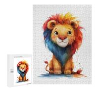 Puzzle 500 PCS Rainbow Lion Puzzles pour Adultes, Jouet, Décoration Murale, Motif À Assembler, Idéal comme Cadeau pour Toute La Famille 500 PCS