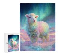 Puzzle 500 PCS Rainbow Sheep in Clouds Puzzle pour Adolescents Améliorez Votre Mémoire Entraînez Votre Cerveau Et Vos Mains Jouets Addictifs pour Cultiver La Patience 500 PCS