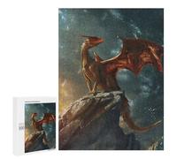 Puzzle 500 PCS Realistic Mystical Dragon Puzzles pour Adultes, Jouet, Décoration Murale, Cadeau d'anniversaire, Idéal pour Toute La Famille 500 PCS