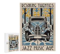 Puzzle 500 PCS Roaring Twenties Jazz Music Age Puzzles pour Adolescents Course De Vitesse Manuelle Activités Amusantes À La Maison Jeu Stimulant Et Jeu en Famille 500 PCS