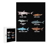 Puzzle 500 PCS Shark Species Whale Shark Puzzles pour Adultes, Jouet, Décoration Murale, Difficile, Difficile, Cadeaux Uniques pour Anniversaire Et Noël 500 PCS