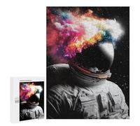 Puzzle 500 PCS Space Astronaut with Colorful Nebula Puzzles pour Adultes Améliorent La Mémoire Interaction Parent-Enfant Casse-tête Jeux De Société en Famille 500 PCS