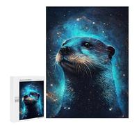 Puzzle 500 PCS Space Otter Celestial Majesty Puzzles pour Adultes Améliorent La Mémoire Interaction Parent-Enfant Casse-tête Jeux De Société en Famille 500 PCS