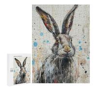 Puzzle 500 PCS Splattered Hare Puzzles pour Adultes, Jouet, Décoration Murale, Motif À Assembler, Idéal comme Cadeau pour Toute La Famille 500 PCS
