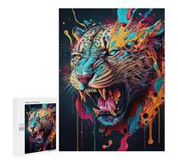 Puzzle 500 PCS The Mysterious Leopard Puzzles pour Adultes, Jouet, Décoration Murale, Cadeau d'anniversaire, Idéal pour Toute La Famille 500 PCS
