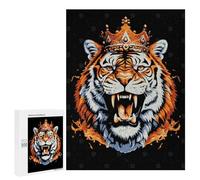 Puzzle 500 PCS Tiger King Pop Art Puzzles pour Adultes, Jouet, Décoration Murale, Difficile, Difficile, Cadeaux Uniques pour Anniversaire Et Noël 500 PCS