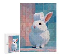 Puzzle 500 PCS Toilet Paper Crowned Bunny Puzzles pour Adultes, Jouet, Décoration Murale, Difficile, Difficile, Cadeaux Uniques pour Anniversaire Et Noël 500 PCS