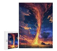Puzzle 500 PCS Twisted Tornado in The Sky Puzzles pour Adolescents - Anti-Stress - Défi Éducatif - Idée Cadeau Et Anniversaire Unique 500 PCS