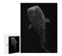 Puzzle 500 PCS Whale Shark Silhouette Puzzles pour Adultes Jouets Anti-Stress Vacances À La Maison Tuer Le Temps Faire Travailler Le Cerveau 500 PCS