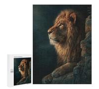 Puzzle 500 PCS Wild Lion Majesty Puzzles pour Adultes - Cadeau d'anniversaire - Jeu Difficile Et Stimulant - Cadeaux