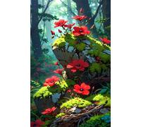 Puzzle 500 Pieces 52x38 cm Fleur Jungle Puzzles, Jeu de Création et Logique, Jeux éducatif Défi Jouets Activité Familiale Parfaite Puzzle 500 Pièces Adultes
