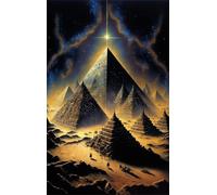 Puzzle 500 Pieces 52x38 cm Nuit Étoilée Pyramide Puzzles, Jeu de Création et Logique, Jeux éducatif Défi Jouets Activité Familiale Parfaite Puzzle 500 Pièces Adultes