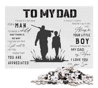 Puzzle 500 pièces « À la Chasse pour Mon père et Mon Fils » pour Adultes et Adolescents. Puzzle Durable pour Adultes | Jeux 500 pièces (52 x 38 cm)