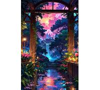 Puzzle 500 Pieces Adulte Paysage Cascade 52 x 38 cm Puzzles Adultes 500 Pièces Puzzle Impossible Jeu Éducatif Jeu D'adresse pour Toute la Famille