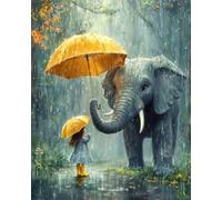 Puzzle 500 Pieces Adultes Animaux Éléphants Filles 52x38 cm, Examinez Les pièces, Découvrez Les Indices et Résolvez l'enquête, Puzzle Adulte 500 Pièces