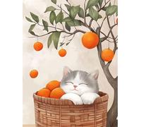 Puzzle 500 Pieces Adultes Chat Fruité 52x38 cm, Examinez Les pièces, Découvrez Les Indices et Résolvez l'enquête, Puzzle Adulte 500 Pièces