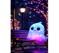 Puzzle 500 Pieces Adultes Fantôme Dessin Animé 52x38 cm, Examinez Les pièces, Découvrez Les Indices et Résolvez l'enquête, Puzzle Adulte 500 Pièces