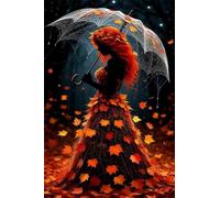 Puzzle 500 Pieces Adultes Fille d'automne 52x38 cm, Examinez Les pièces, Découvrez Les Indices et Résolvez l'enquête, Puzzle Adulte 500 Pièces