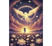 Puzzle 500 Pieces Adultes Fleur d'ange 52x38 cm, Examinez Les pièces, Découvrez Les Indices et Résolvez l'enquête, Puzzle Adulte 500 Pièces