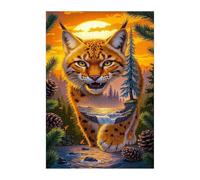 Puzzle 500 Pieces Adultes Paysage Animal Chat, Défis Amusants Détente Créativité Puzzle Impossible, Puzzles pour Adultes 500 Pièces 52 x 38 cm