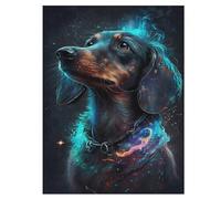 Puzzle 500 Pièces Adultes, Teckel Dog Puzzles pour Enfants, en Bois Cadeaux, Jeu Familial Amusant 55×41cm