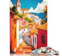 Puzzle 500 pièces - Affiche Huile de Grenade - Puzzles en Bois - Jouets éducatifs - Cadeaux de Noël - 500 pièces (52 x 38 cm)