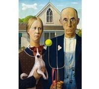 Puzzle 500 pièces : American Gothic : Édition Chien G