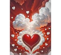 Puzzle 500 pièces,Amour des Nuages Puzzl pour Adultes, Puzzles pour Adultes Jeu éducatif Défi Jouet, Jeu d'adresse pour Toute la Famille, Puzzle pour Adulte Enfants