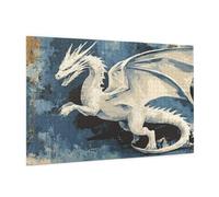 Puzzle 500 Pièces Animal Puzzle Adultes Dragon Motif avec avec Boîte Cadeau, DIY Wooden Puzzl Enjoy Activités de défi Familial pour Tableau Decoration Murale, Cadeau Homme/Femme 52 x 38 cm -175Y