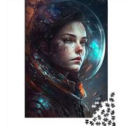 Puzzle 500 pièces Anime Girl in Space pour Adultes, Puzzle rectangulaire créatif en Bois, Jeu de Casse-tête, 500 pièces (52 x 38 cm)