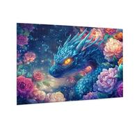 Puzzle 500 Pièces Anime Puzzle Adultes Dragon Motif avec Avec Boîte Cadeau, DIY Wooden Puzzl Enjoy Activités de défi Familial pour Tableau Decoration Murale, Cadeau Homme/Femme 52 x 38 cm -1268Y