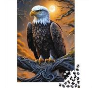Puzzle 500 pièces « Art Animal Eagle » pour Adultes, Puzzle 500 pièces, Jouet à Faire soi-même comme Cadeau d'anniversaire (52 x 38 cm)