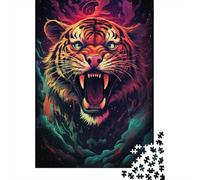 Puzzle 500 pièces Art Tiger pour Adultes, Puzzle pour Le Temps en Famille, défi cérébral 500 pièces (52 x 38 cm)