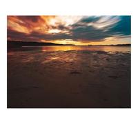 Puzzle 500 Pièces, Artisanat Cadeau Famille Puzzle-Côte,Lac,Horizon,Coucher de Soleil 52x38cm