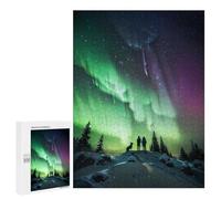 Puzzle 500 pièces Aurora Connection Night Puzzle pour Adultes Jouet Décoration murale Motif d'assemblage Offre comme cadeaux pour toute la famille 500 pièces
