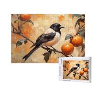 Puzzle 500 Pièces Automne Puzzle Oiseau Motifs,Puzzles Bois Adulte avec Boîte Cadeau,Loisirs Créatifs Adultes DIY Activite Manuelle,Cadeau Anniversaire Homme Femme,Décoration Intérieure,52x38cm,p59t