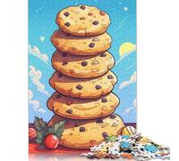 Puzzle 500 pièces Biscuits Ambiance de Noël pour Adultes Puzzle en Bois Jeu éducatif pour Adolescents Adultes 500 pièces (52 x 38 cm)