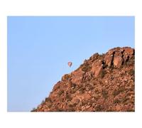 Puzzle 500 Pièces,Bricolage Moderne Art Mural Cadeau-Ballon,Rocher,Montagnes,Ciel 52x38cm