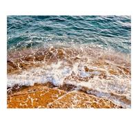 Puzzle 500 Pièces,Bricolage Moderne Art Mural Cadeau-Côte,mer,écume,Sable 52x38cm