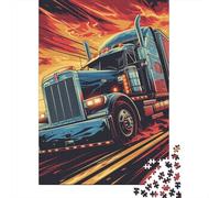 Puzzle 500 pièces Camion Puzzles pour Adultes Puzzles en Bois Jeu éducatif Défi Jouet 500 pièces (52 x 38 cm)