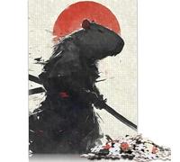 Puzzle 500 pièces Capybara Samurai Japon pour Adultes | Puzzle Durable pour Adultes | Jeux 500 pièces (52 x 38 cm)