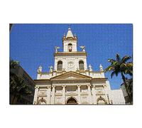Puzzle 500 pièces Cathédrale de Campinas, Brésil, Jeu d'art, Souvenir de Voyage, 52 x 38 cm