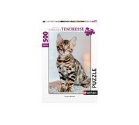 Nathan – Puzzle Chaton Bengal – 500 pièces – Animaux – Mixte