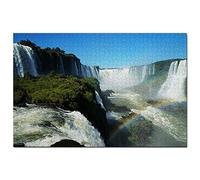 Puzzle 500 pièces Chutes d'Iguazu, Brésil, Jeu d'art, Souvenir de Voyage, 52 x 38 cm