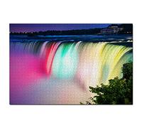 Puzzle 500 pièces, Chutes du Niagara, États-Unis, Amérique, New York, Jeu, œuvre d'art, Souvenir de Voyage, 52 x 38 cm