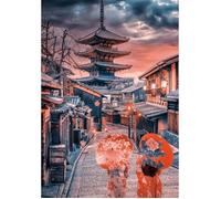 Puzzle 500 pièces - CLEMENTONI - Soirée à Kyoto - Paysage et nature - Intérieur - Enfant