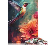 Puzzle 500 pièces Colibris colorés pour Adultes, Jouets, Cadeaux, Jeu de défi, Puzzle créatif, décoration Murale, 500 pièces (52 x 38 cm)