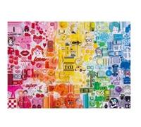 Puzzle 500 pieces collage de couleurs happy boom color - objets décoration art - jigsaw puzzle adultes - set defi et carte