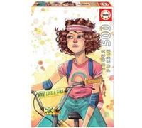 Educa Borrás – Puzzle 500 pièces – Courir comme une fille – 34 x 48 cm – Dès 11 ans